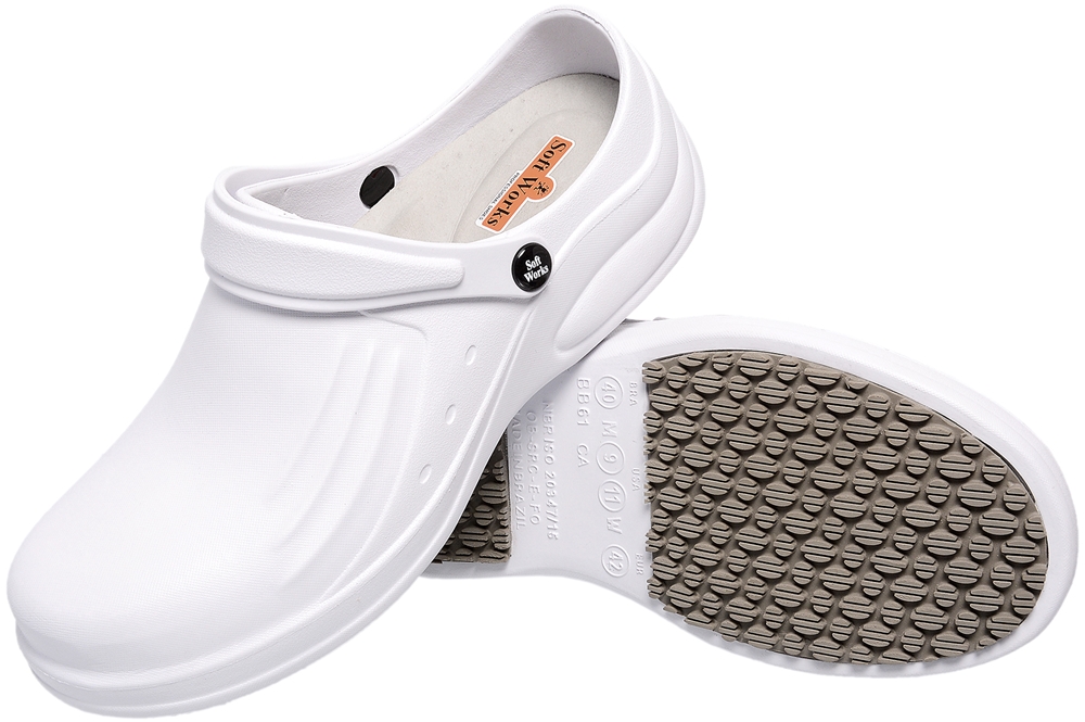 Sapato Tipo Tamanco Eva Antiderrapante BB-61 Branco Nº38 - Soft Works - Imagem 3