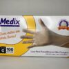 Luva de Vinil Sem Pó Tamanho Grande Com 100 Unidades - Medix